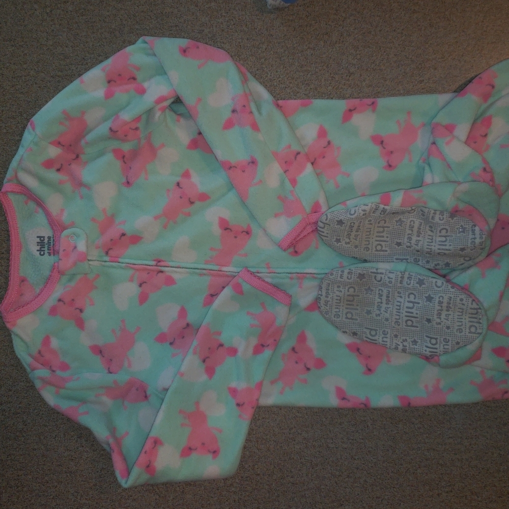 Child of mine girls feet pajamas pigs